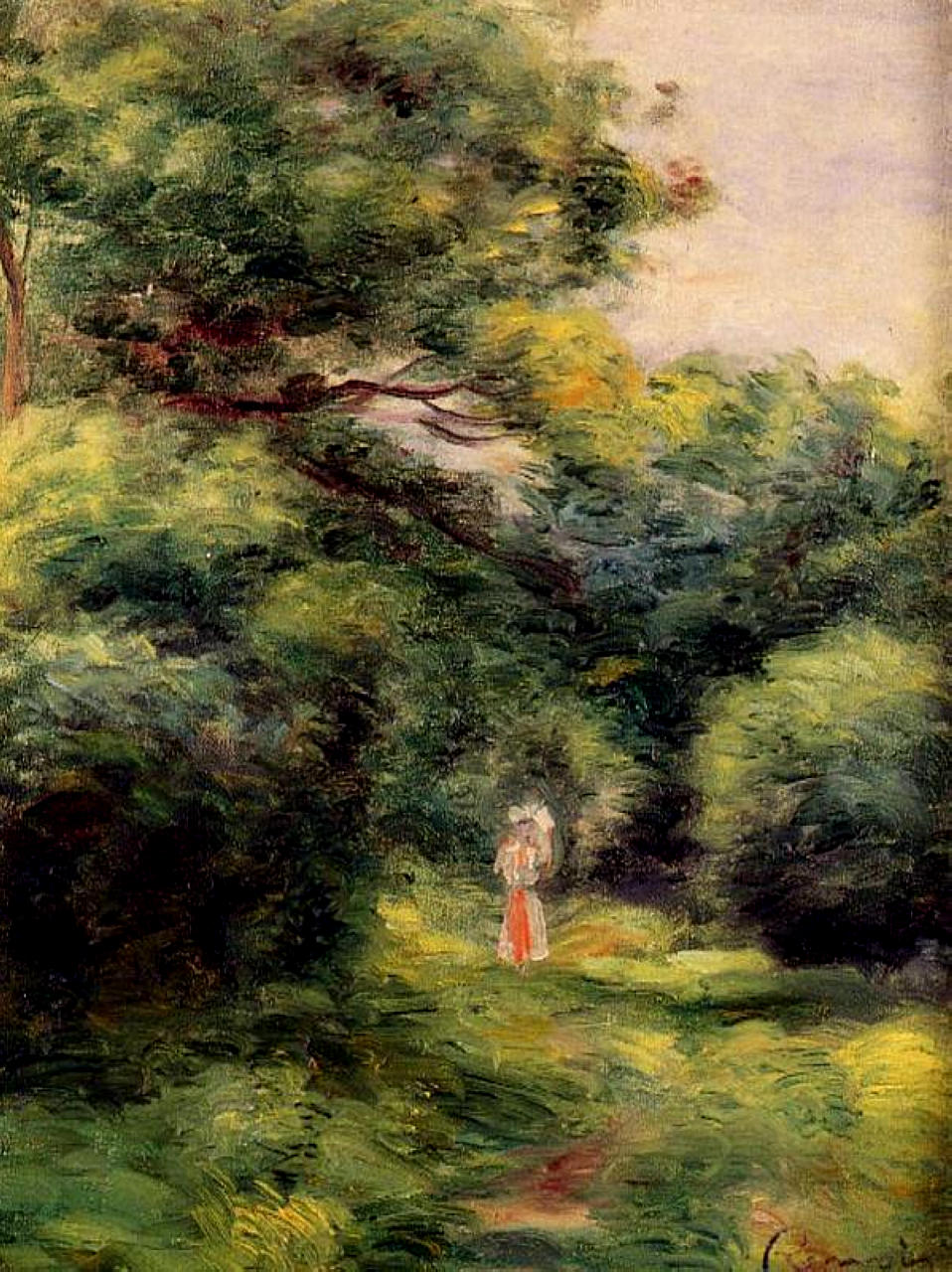 Lane in the woods 1900